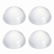 Rubber Speaker Isolation Feet,0.63" Transparent Anti-Vibration Pad, Pack of 4