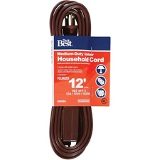 Do it Best 12 Ft. 16/2 Brown Cube Tap Extension Cord IN-PT2162-12X-BR SIM