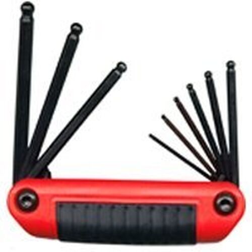 NEW EKLIND 25919 9 PC FOLD UP BALL SAE ALLEN HEX KEY WRENCH SET USA MADE SALE - Picture 1 of 1