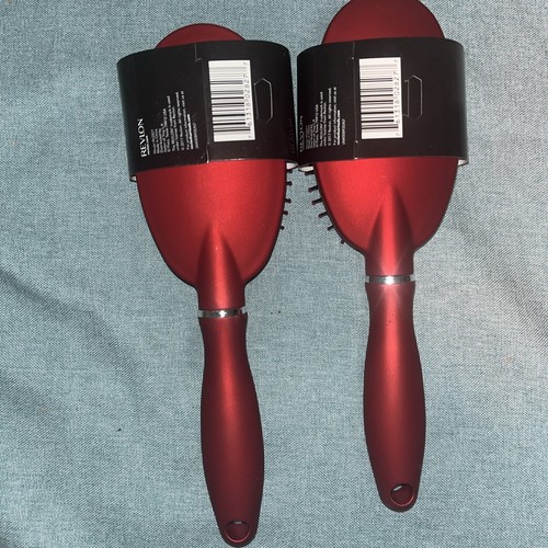 2x Revlon Essentials Detangle And Smooth Cushion Brush Soft Feel… - Picture 2 of 2
