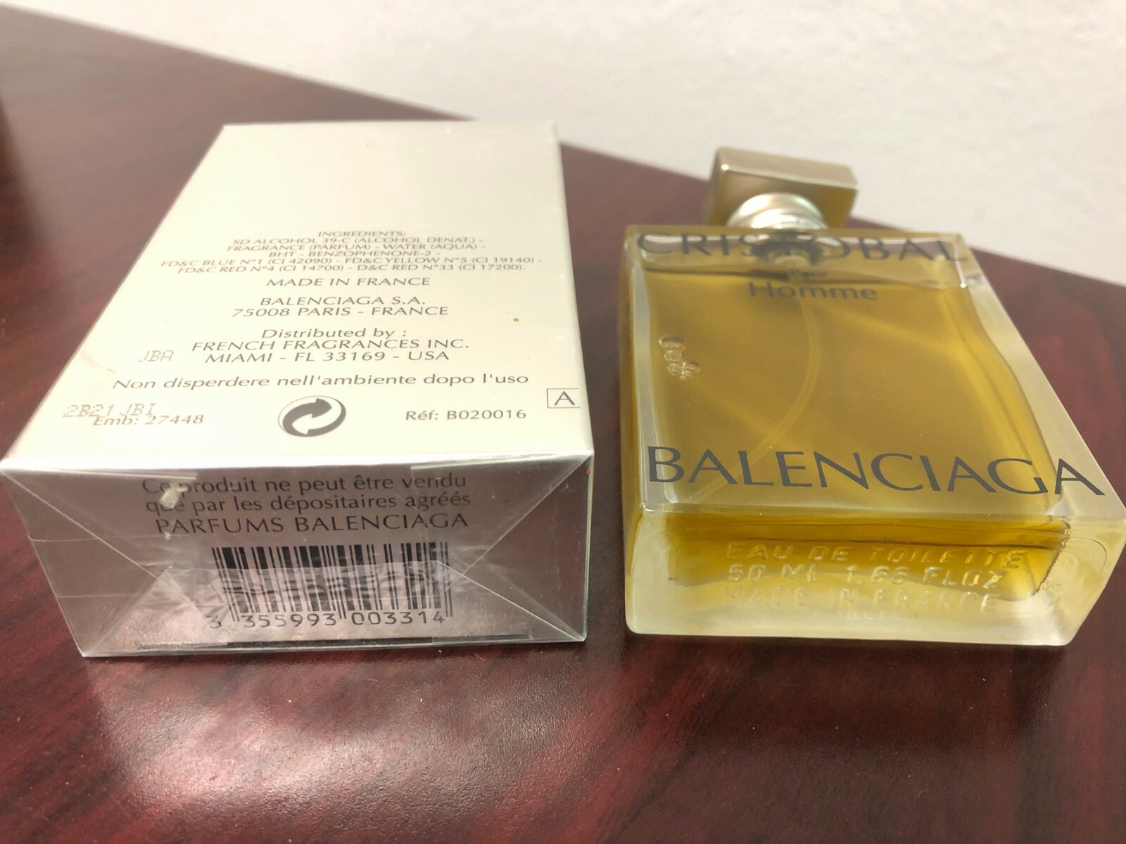 CRISTOBAL POUR HOMME by PARFUMS BALENCIAGA 1.66 oz / 50 ML EDT Spray Sealed thumbnail 3
