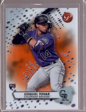 EZEQUIEL TOVAR 2023 Topps Pristine #123 Orange Refractor Rookie RC #21/25