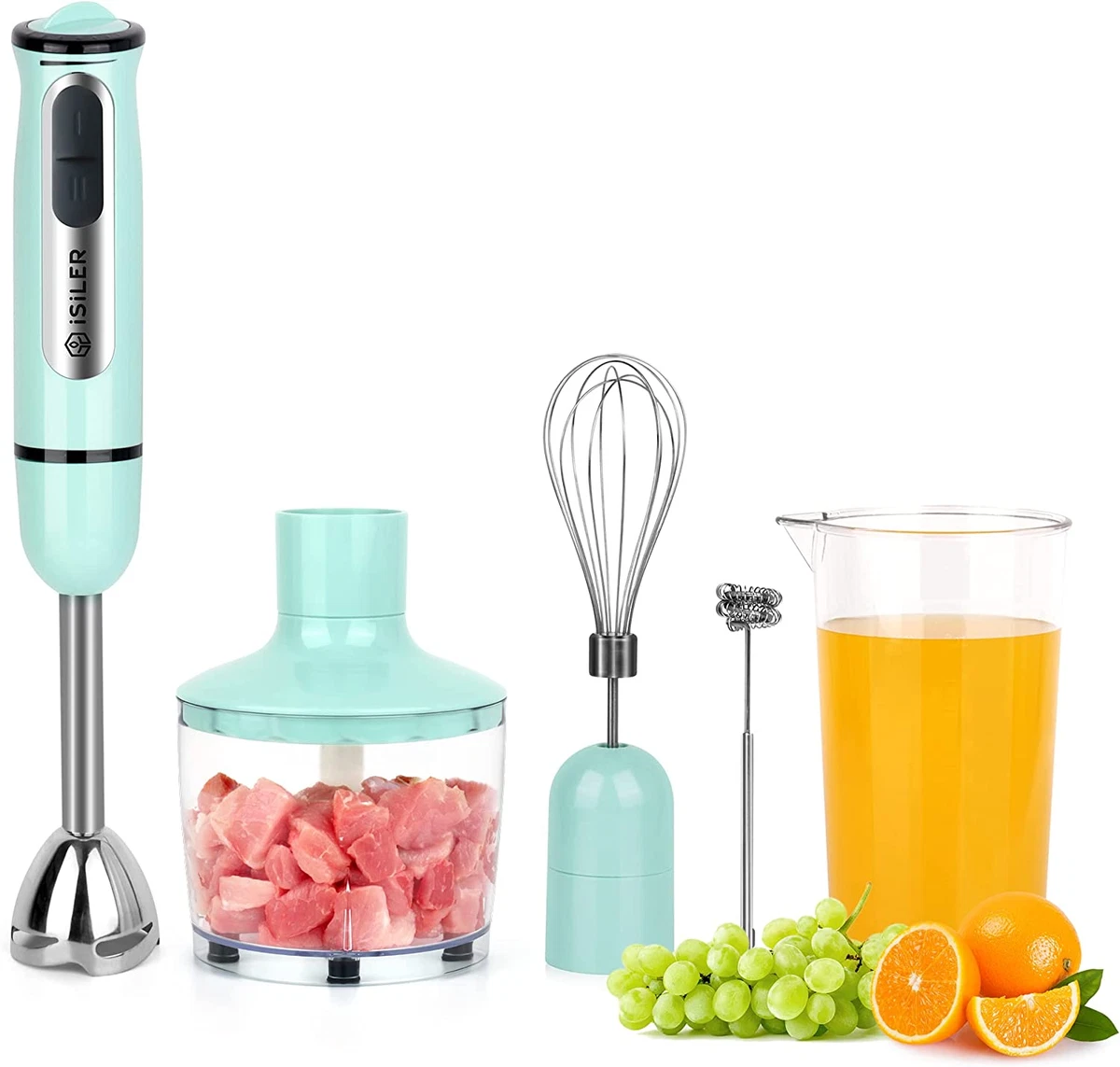 Immersion Hand Blender Set with Food Chopper and Whisk