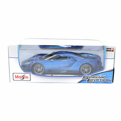 Maisto 2017 Ford GT Blue Kids Diecast Model Toy Sports Car Special