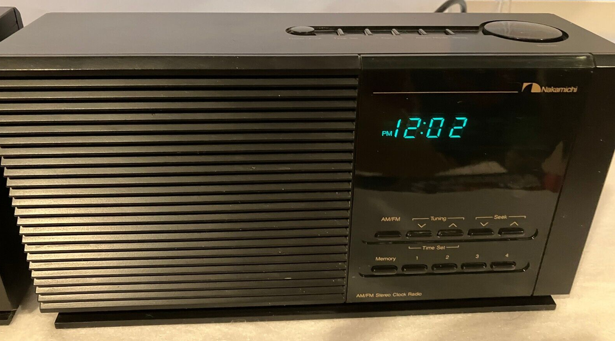 NAKAMICHI TM-1 & TM-2 AM FM DUAL ALARM DIGITAL CLOCK RADIO Set | eBay