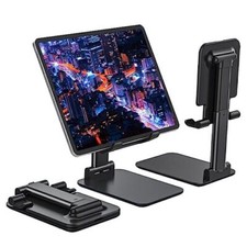 Tablet Stand Foldable Adjustable, Portable Monitor Stand 5.55 3.94" Wide