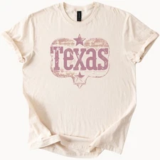 Texas Graphic Tee Distressed State Pride TShirt Southern Style Texas Star Graphi