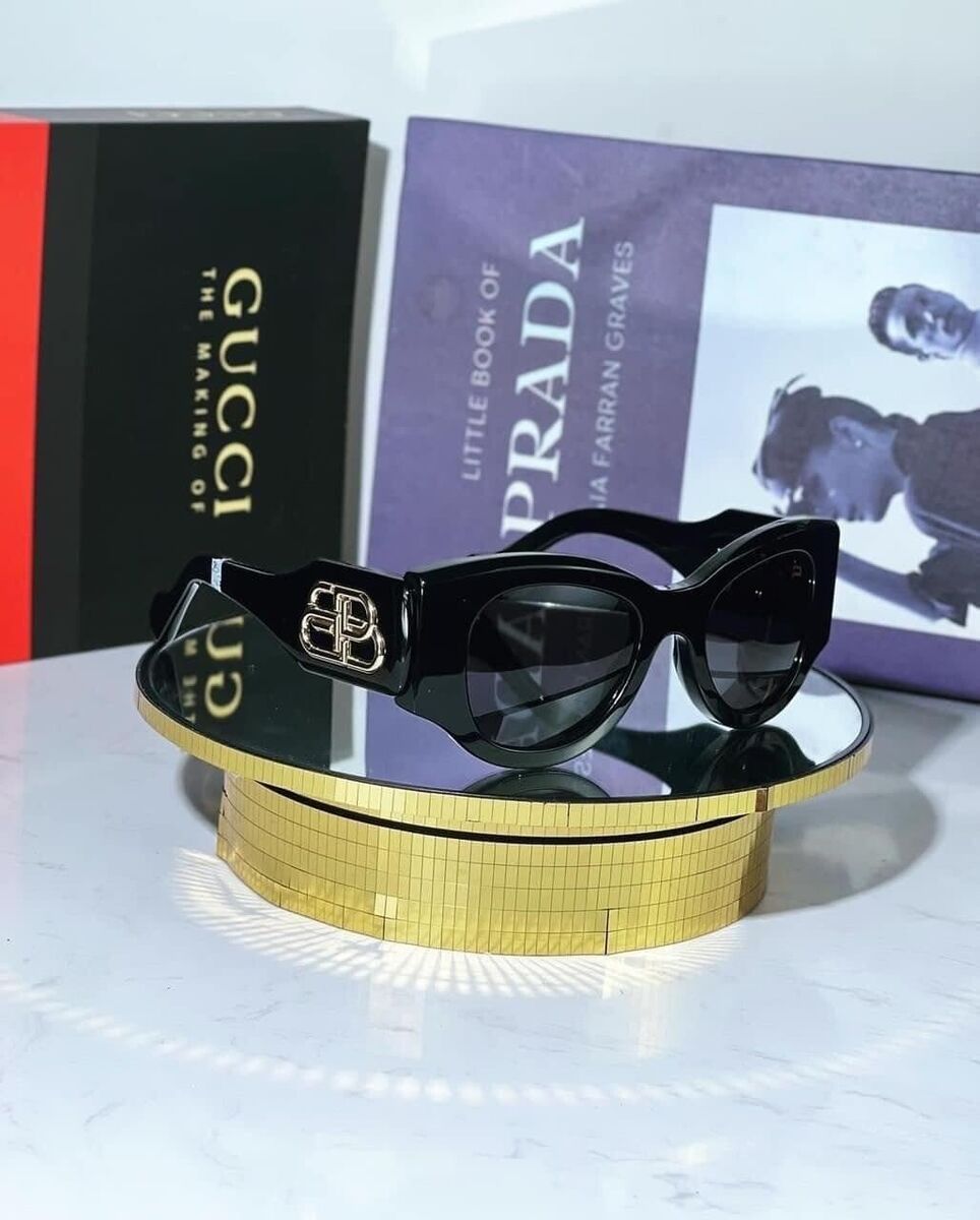 🍀BALENCIAGA PARIS BB0070S 006 Gold BB Logo Oversized 🍀BALENCIAGA PARIS BB0070S 006 Gold BB Logo Oversized