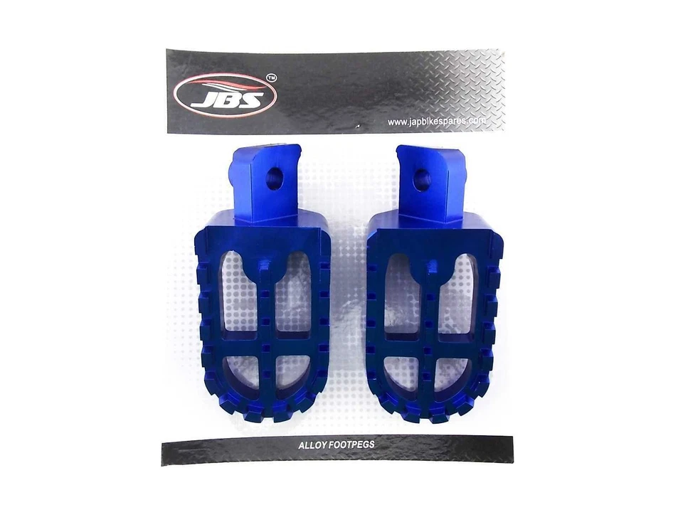 YAMAHA HT1 70-71 JBS AZUL CNC BILLET ALEACIÓN JUEGO DE ESTRIBERAS PAR REPOSAPIÉS REPOSAPIÉS Foto 4 de 4