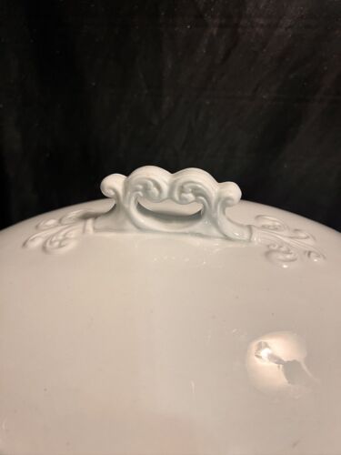 Royal Ironstone China Clementson Brothers England Oval Covered Bowl Antique - Picture 5 of 16