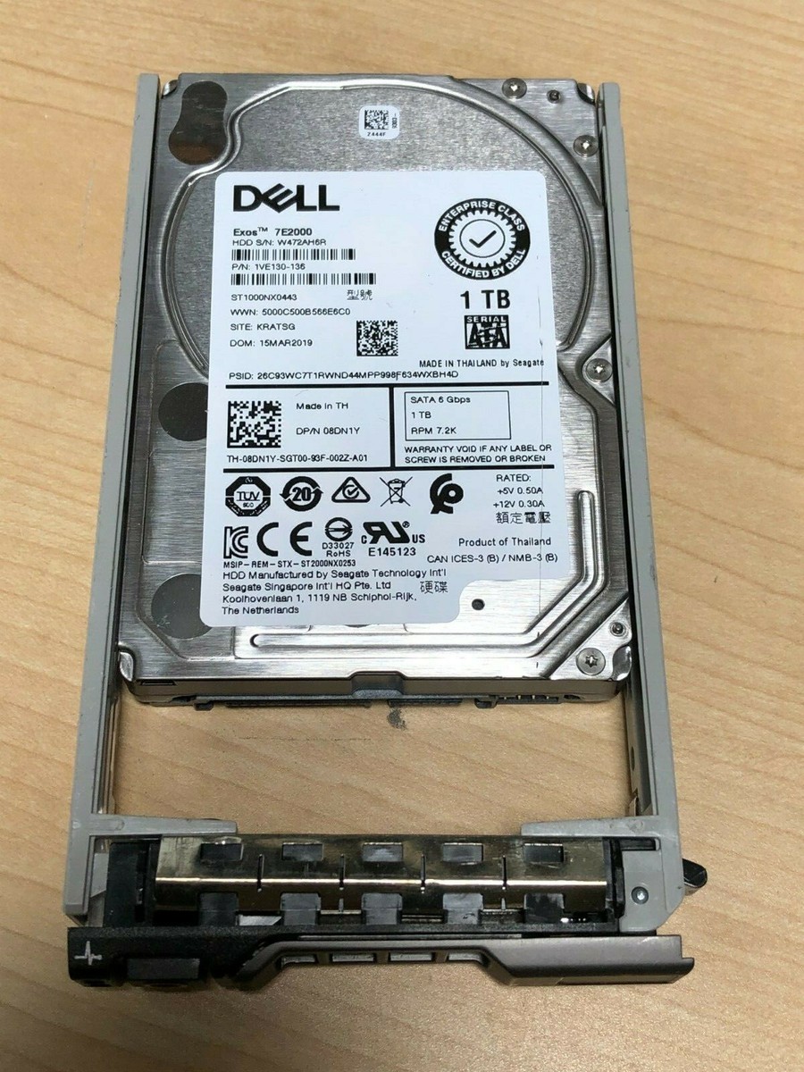 Dell 8DN1Y / Seagate ST1000NX0443 1VE130-136 1TB 2.5