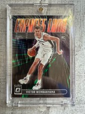Victor Wembanyama Rookie 2023 Donruss Optic Express Lane Green Shock #8 rare 🔥