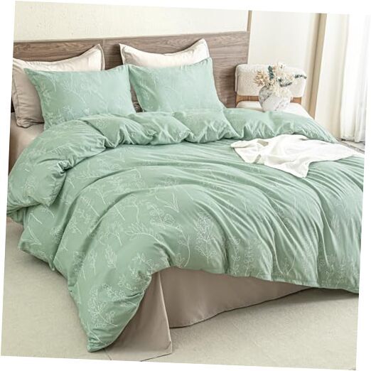 Queen Comforter Set 3 Pieces Floral Lightweight Queen (90