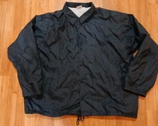 Vintage Auburn Sportswear Bomber Jacket men's 3XL Blue Snap USA Made Collared