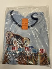 Vintage Montgomery Wards Children  s Wear PJ  s Pajamas Tiger Print Clothing NEW