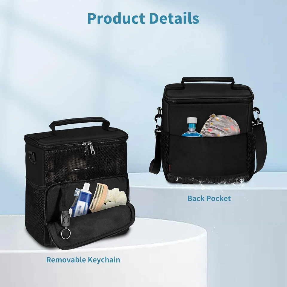 Bolsa de viaje organizadora de viaje para colgar de secado rápido portátil carrito de ducha Foto 4 de 4