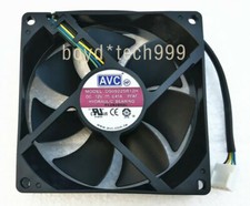 1X CPU Cooling Fan 90 90 25mm 12V 0.41A PWM 4pin  DS09225R12H