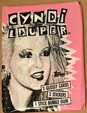 1985 Topps Cyndi Lauper Non Sport Trading Cards.  Unopened pack