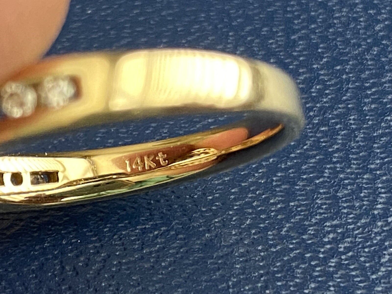 14K Solid Yellow Gold Forever Diamonds by Zales Ring … Gem