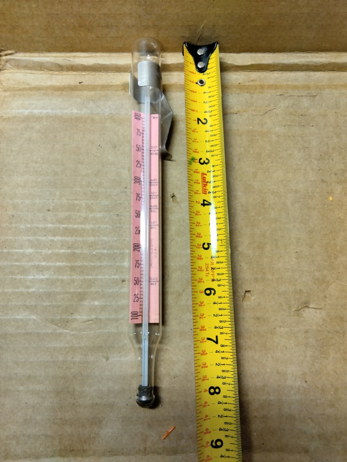 Double Duty Cooking Ohio Thermometer Co. Springfield OH Vintage Milk