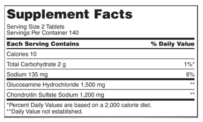 Kirkland Signature Advance Glucosamina y Condroitina - Soporte Articular - 280ct Foto 2 de 4