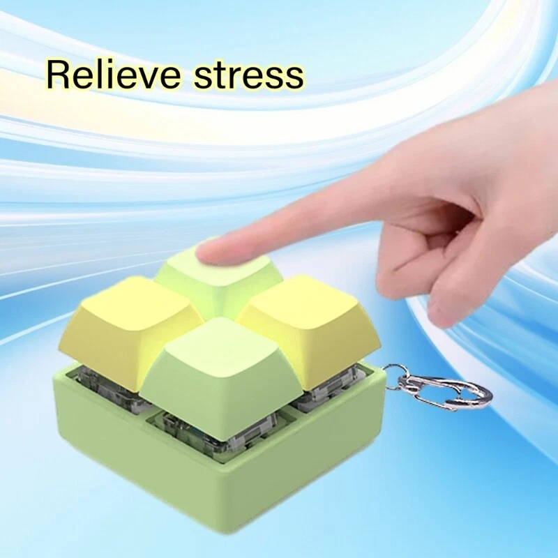 1PC Mechanical Keyboard Switch Tester LED Keychain Stress Relief Tool