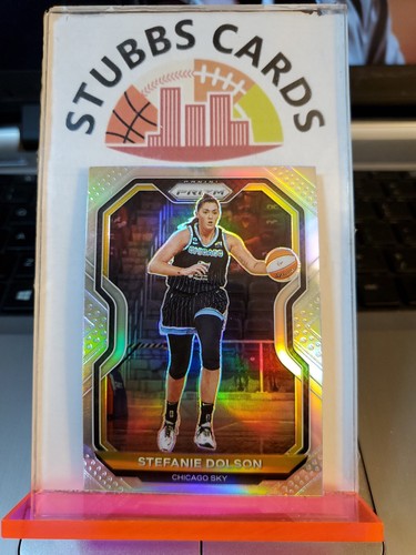 STEFANIE DOLSON 2021 Panini Prizm Card #58 SILVER PRIZM Chicago Sky