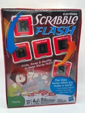 2010 Hasbro Scrabble Flash Electronic Word Family Age 8+ Game New Sealed