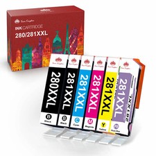 6x Printer Ink for Canon PGI-280 XXL CLI-281 XXL PIXMA TS8120 TR8620 TS9120