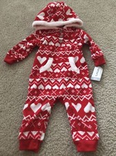 New Baby Girl Carter  s Heart/Valentine  s Day One Piece-size 6 Months
