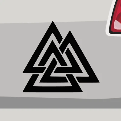STICKERFREAKS Aufkleber Valknut Odin Walhalla Symbole Sticker Kleber Auto Motorrad Fahrrad JDM