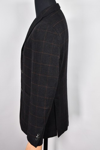 Chaqueta Blazer Boglioli Dover Lana Cuadros Para Hombre Marrón Talla 50 - Imagen 7 de 11