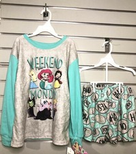 Disney Princess Pajamas set Girls Medium NWT