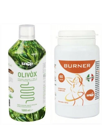 SNEP Olivox 1 bottle + Burner 60 capsules (Kit 2 items) From Italy 🇮🇹 💯🥰🥰