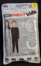 32 Degrees Heat Kids Long Sleeve Crew Neck Legging Set SMALL 6/7 Grey Snow Flake