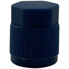 (10) FJC 2613 A/C Repair Service Valve Port Cap Blue Low Side 9 x 1.0 mm