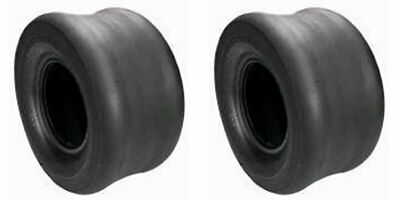 (TWO) 18x9.50-8 18x950-8 Smooth Slick Tread Tires 4ply Rated for Zero Turn Mower