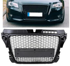 GRIGLIA CALANDRA MASCHERINA NERA AUDI A3 8P 08-12 SLINE SPORTBACK S3 RS3 LOOK
