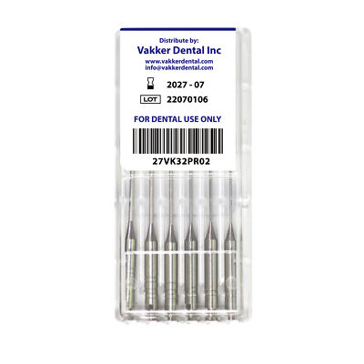 6Pc Dental Endodontic Files Peeso Reamers Drills Root Canal Bur Tips #1