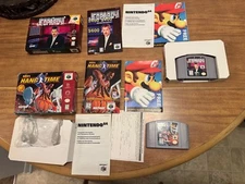 NBA HangTime + Jeopardy (Nintendo 64 N64) CIB complete video games Hang Time VG+