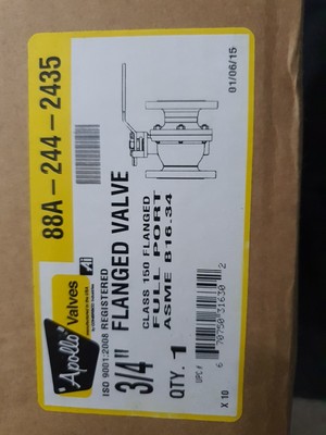 USA Apollo 3/4'' Flanschventil 88a - 244 - 2435 voller Anschluss ASME B16.34 NEU 
