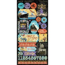 GRAPHIC 45 ~ LIFES A JOURNEY ~ Stickers ~ 2 S...