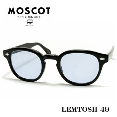 MOSCOT LEMTOSH Glasses Frame Sunglasses Size 49 Black Blue MOSCOT LEMTOSH Glasses Frame Sunglasses Size 49 Black Blue
