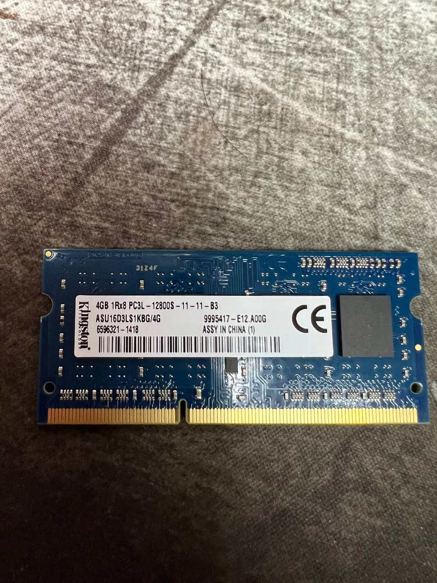 Asus X551M Kingston 4GB 1Rx8 PC3L 12800S Memory RAM SO DIMM