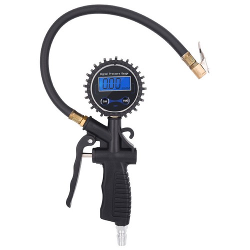 OcioDual Digitaler Reifendruckmesser LCD - Für Auto & Motorrad Schrader Ventile