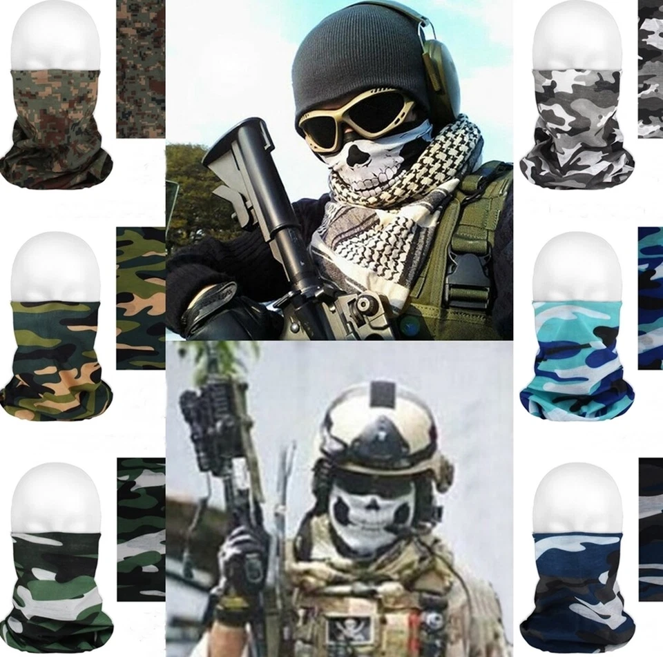 Multifunktionstuch BW Bundeswehr Bandana Skull Totenkopf Maske Motorrad Halstuch - Bild 2 von 4