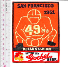 Beer Football San Francisco 49er's & Goebel Beer 1951 NFL NO TARIFF