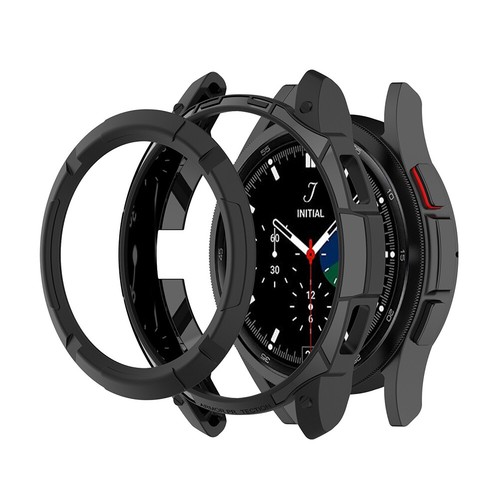 TPU PC Watch Case Cover for Samsung Galaxy Watch4 Classic 46mm Anti Scratch - Photo 9 sur 15