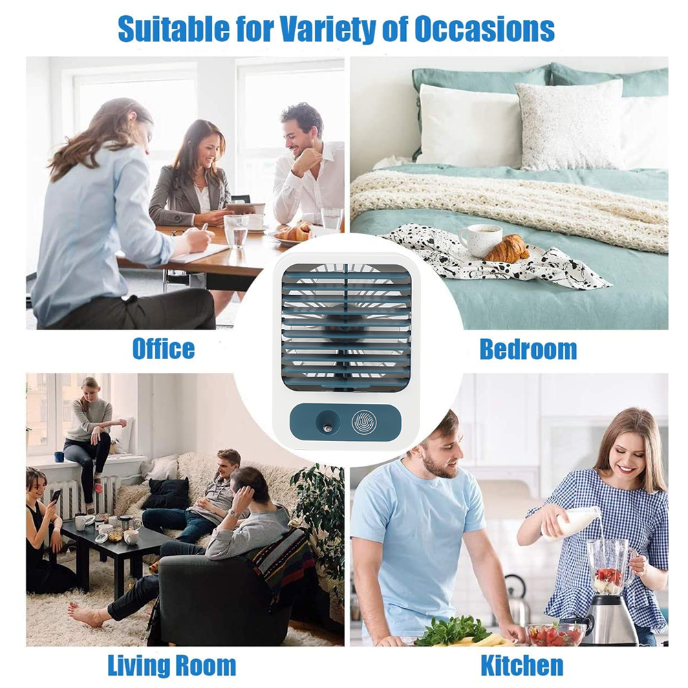 Mist Fan Mini Mist Humidifier Fan Portable USB Rechargeable Misting
