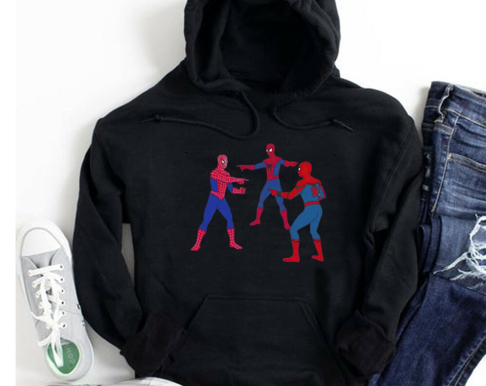 Three Spider Man Pointing Meme Spider-Man T-shirt Sweatshirt Hoodie | eBay